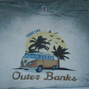 Netflix Outer Banks Pogue Life Bleached Teeshirt Size L